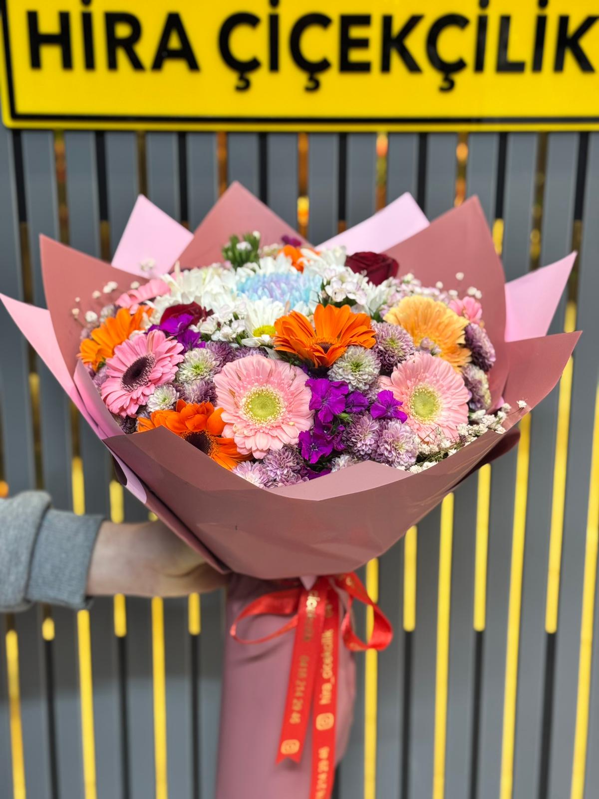 RENKLİ KASIMPATI, GÜL, KRİZANTEM, GELBERE